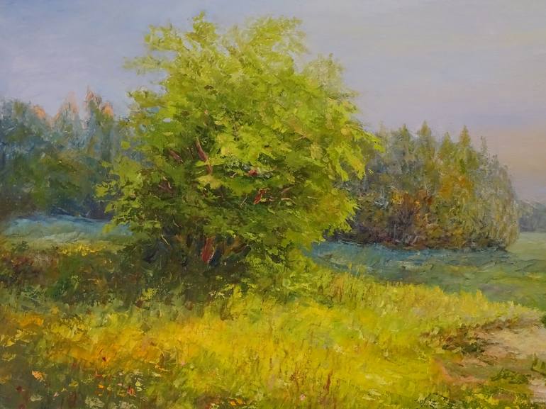 Original Expressionism Landscape Painting by volodymyr amochkin