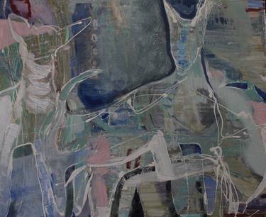 Print of Abstract Dogs Paintings by Suzanne Seymour