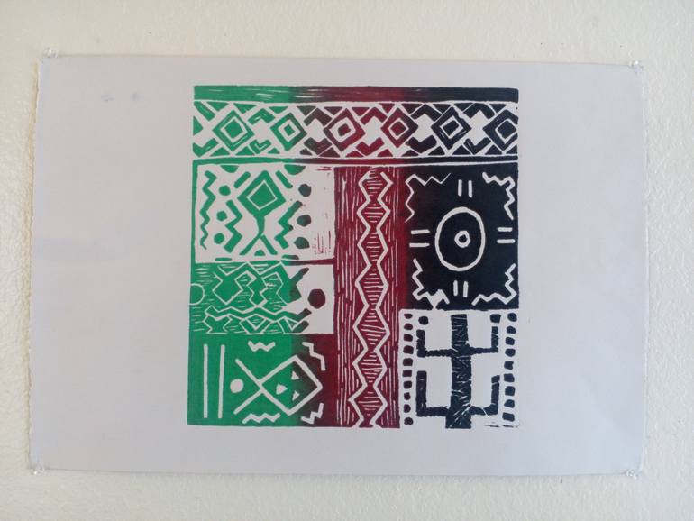 Original Other Patterns Printmaking by Satonius Webb