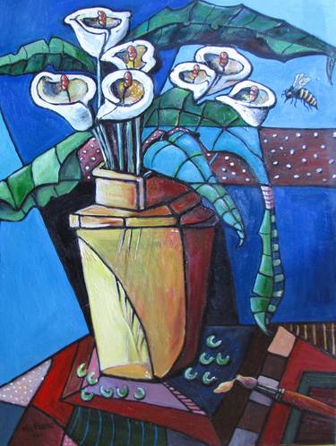 Original Abstract Still Life Paintings by Mia Marcus