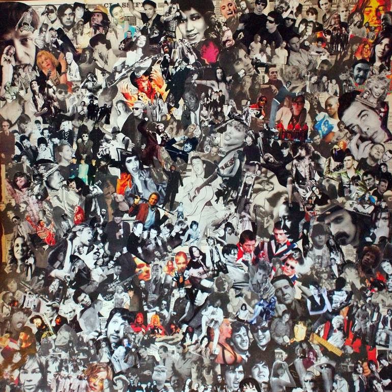Rock n Roll Hall of Fame Collage by Samantha Francis | Saatchi Art