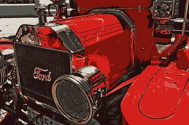 Vintage Red Ford - Limited Edition 1 of 25 thumb