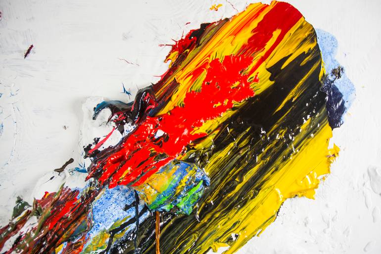 Original Abstract Expressionism Abstract Painting by Serhiy Savchenko