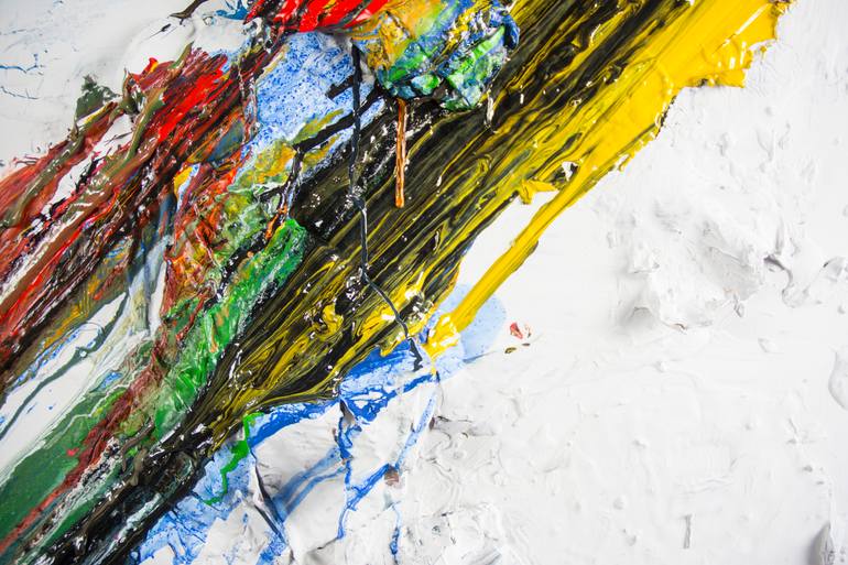 Original Abstract Expressionism Abstract Painting by Serhiy Savchenko