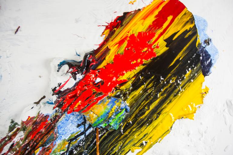 Original Abstract Expressionism Abstract Painting by Serhiy Savchenko