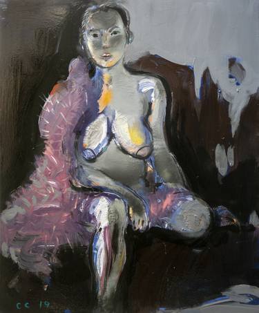 Original Expressionism Nude Paintings by Serhiy Savchenko