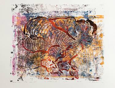 Print of Abstract Expressionism Erotic Printmaking by Serhiy Savchenko