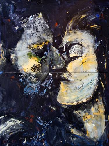 Original Abstract Erotic Paintings by Serhiy Savchenko