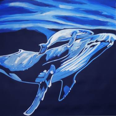 WHALE AND ITS CALF thumb