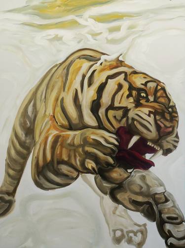 Original Expressionism Animal Paintings by NATHALIE LETULLE