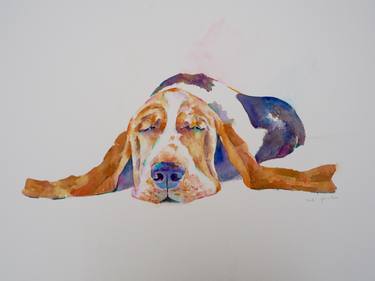 Original Fine Art Dogs Paintings by Gill O'Shea