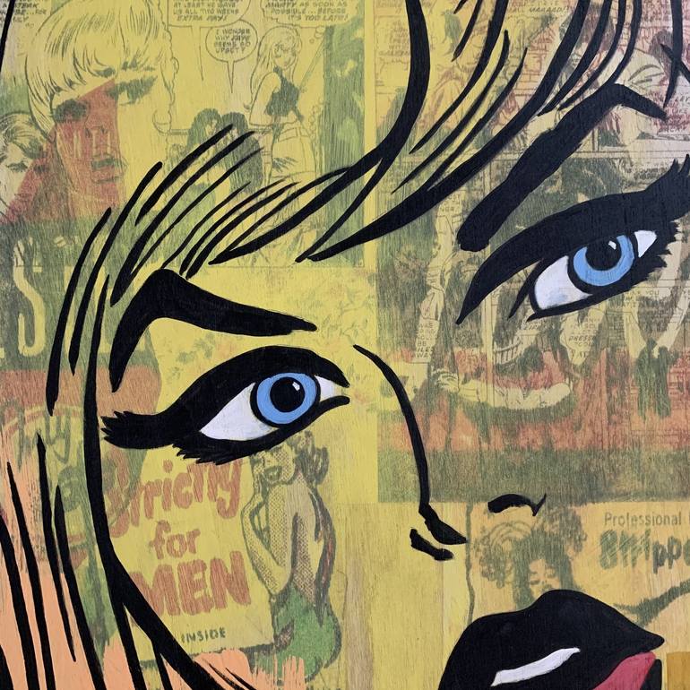 Original Conceptual Pop Culture/Celebrity Painting by David Woodward
