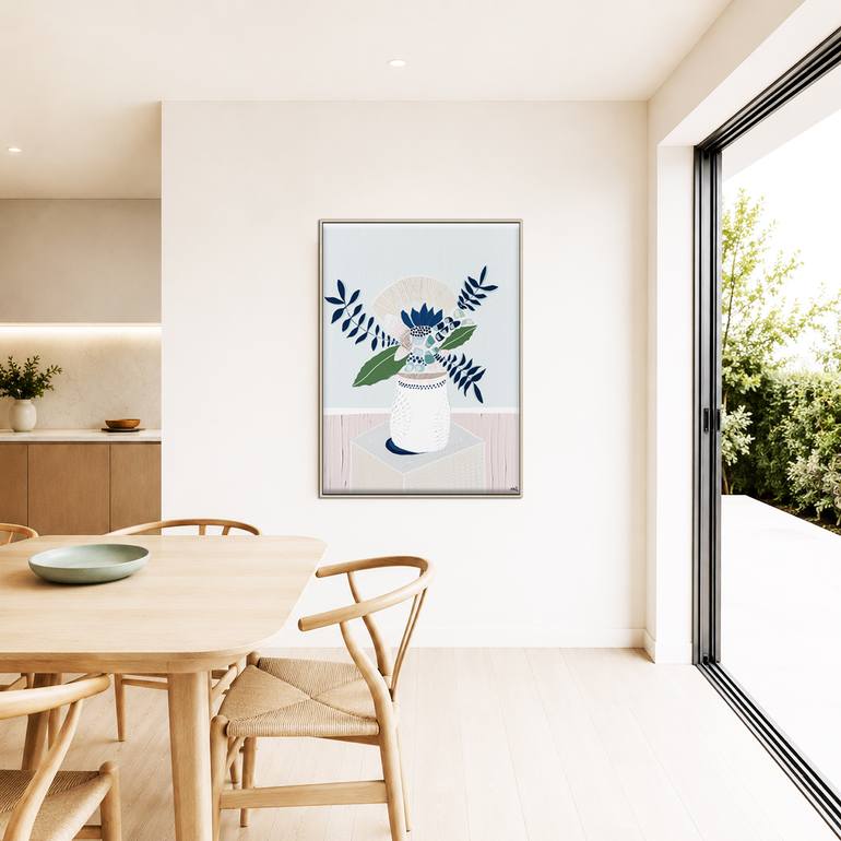 Original Abstract Botanic Painting by Ani Ipradjian