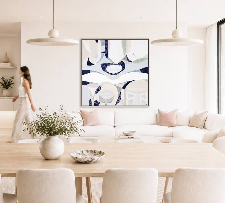 Original Abstract Landscape Mixed Media by Ani Ipradjian