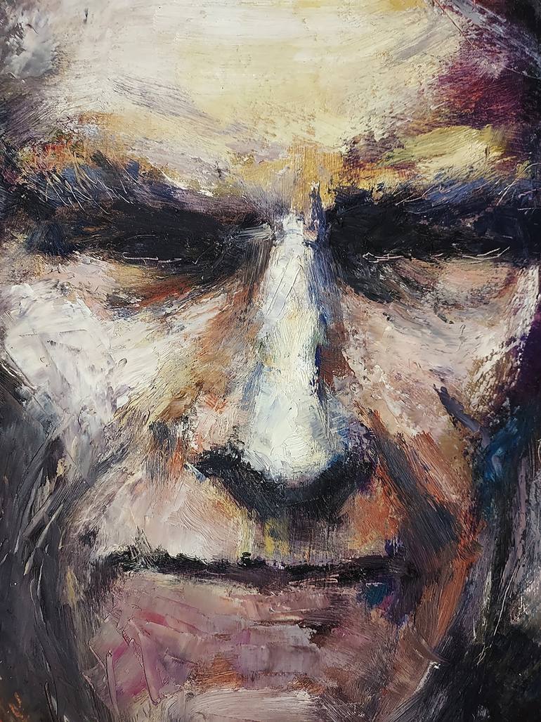 Original Impressionism People Painting by Eugis Eidukaitis