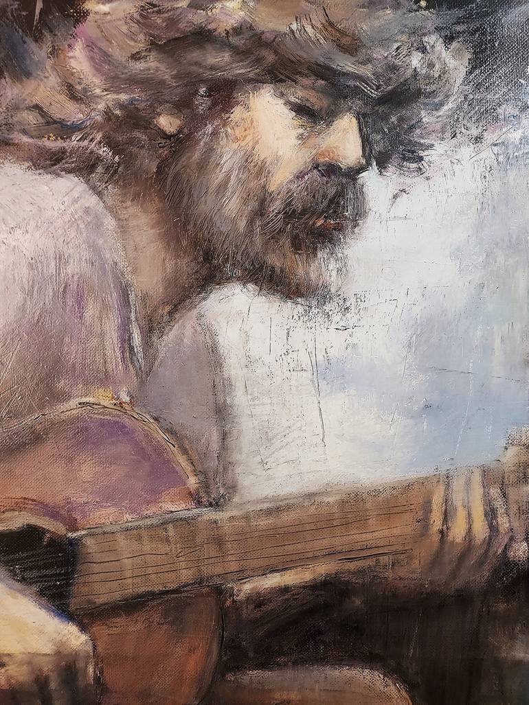 Original Expressionism Animal Painting by Eugis Eidukaitis