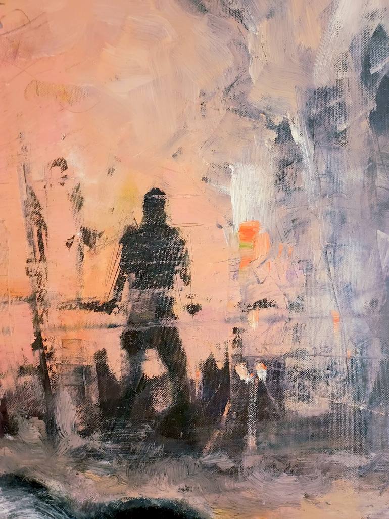 Original Impressionism Animal Painting by Eugis Eidukaitis