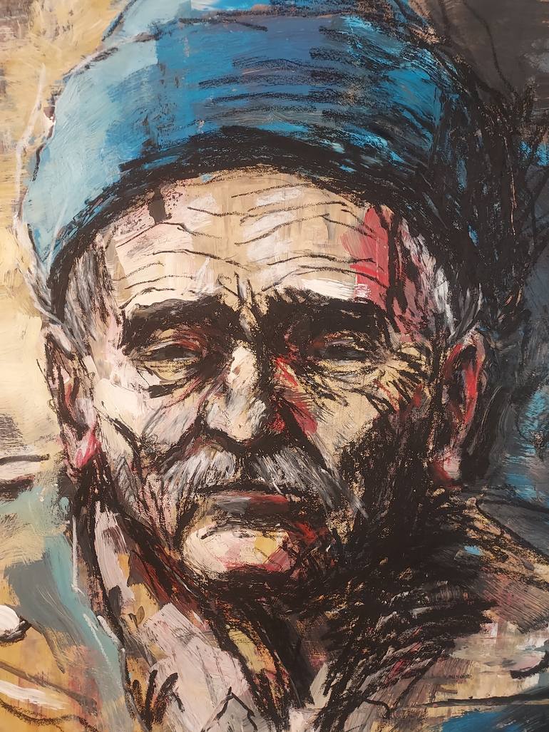 Original Impressionism People Painting by Eugis Eidukaitis