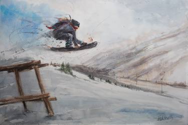 Original Impressionism Sport Paintings by Eugis Eidukaitis