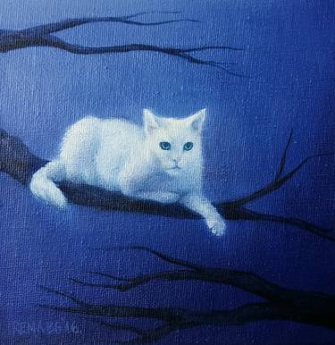 Print of Cats Paintings by Irena Bijelic Gorenjak