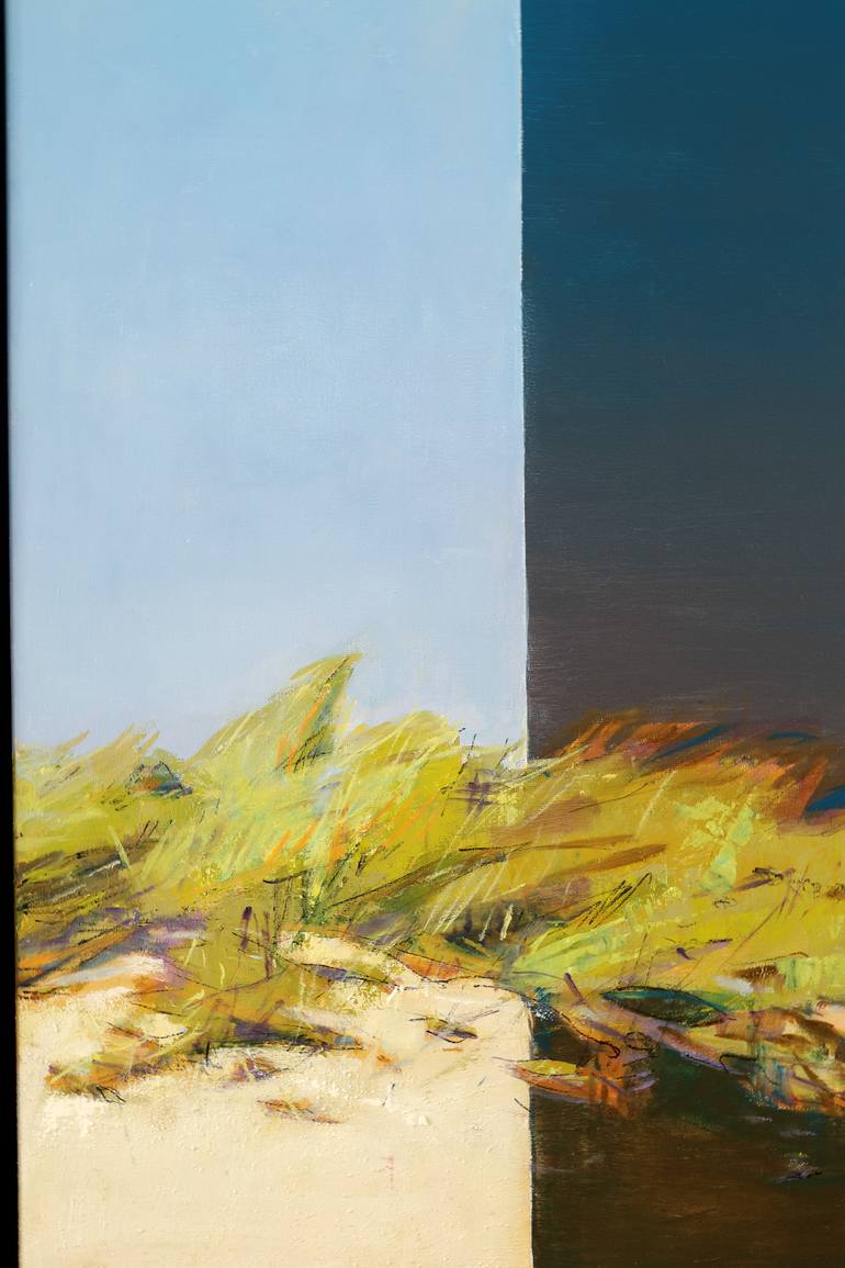 Original Minimalism Landscape Painting by Bo Kravchenko