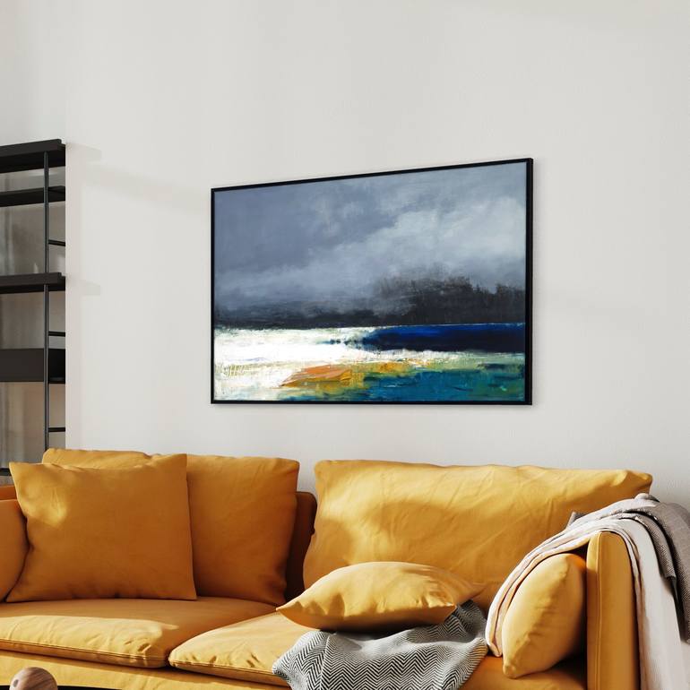 Original Abstract Landscape Painting by Bo Kravchenko