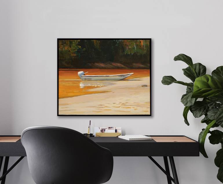 Original Impressionism Landscape Painting by Bo Kravchenko