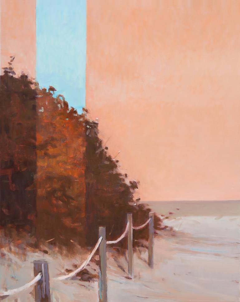 Original Minimalism Landscape Painting by Bo Kravchenko