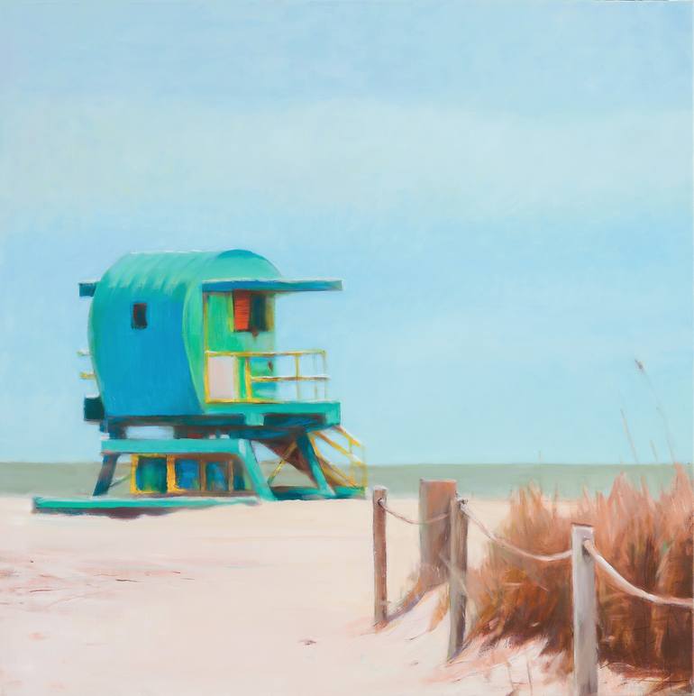 Original Minimalism Landscape Painting by Bo Kravchenko