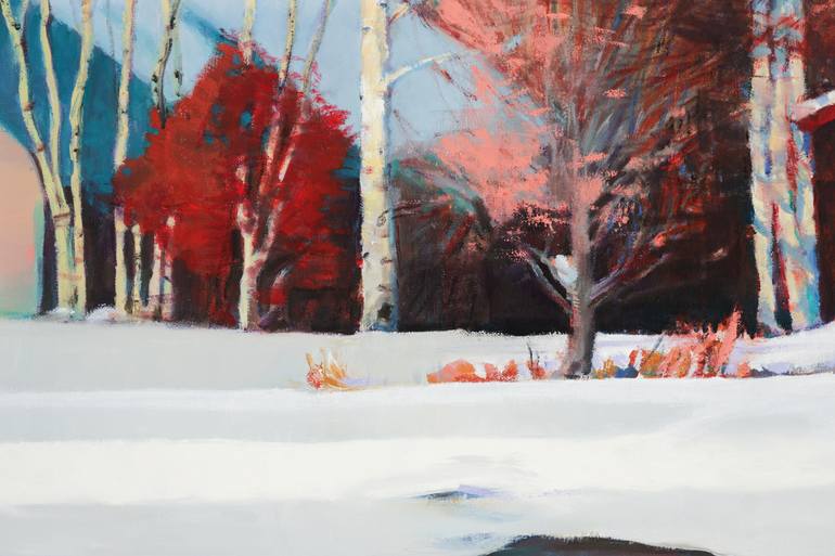 Original Impressionism Landscape Painting by Bo Kravchenko