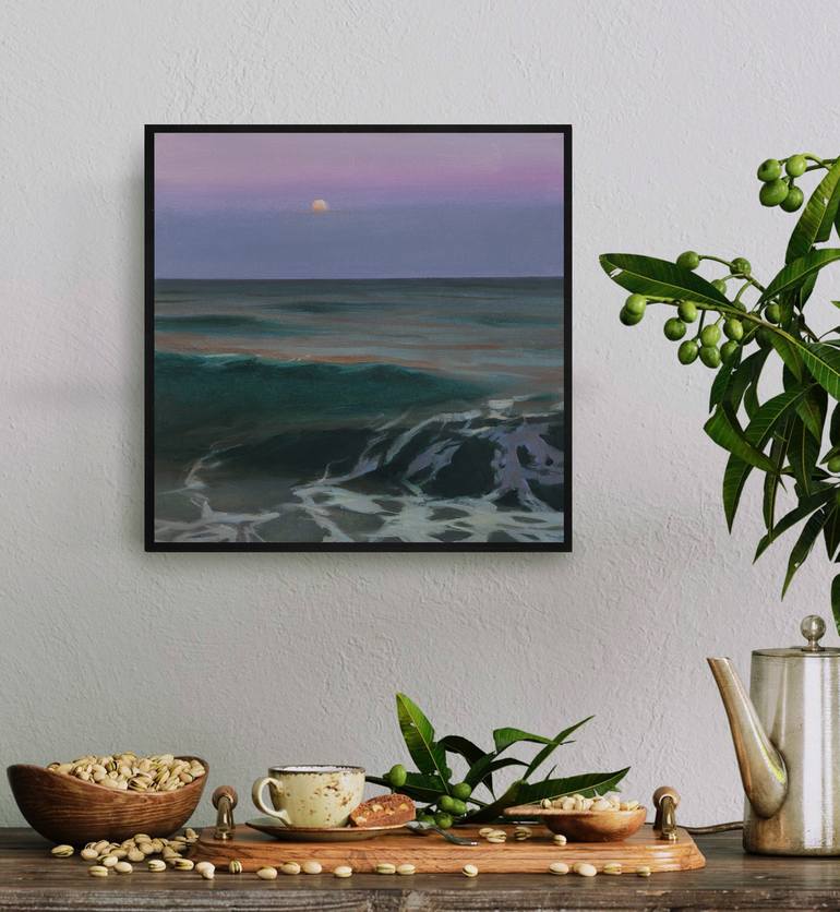 Original Impressionism Beach Painting by Bo Kravchenko