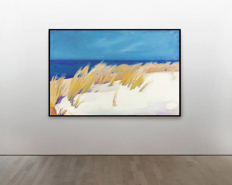 Original Beach Painting by Bo Kravchenko