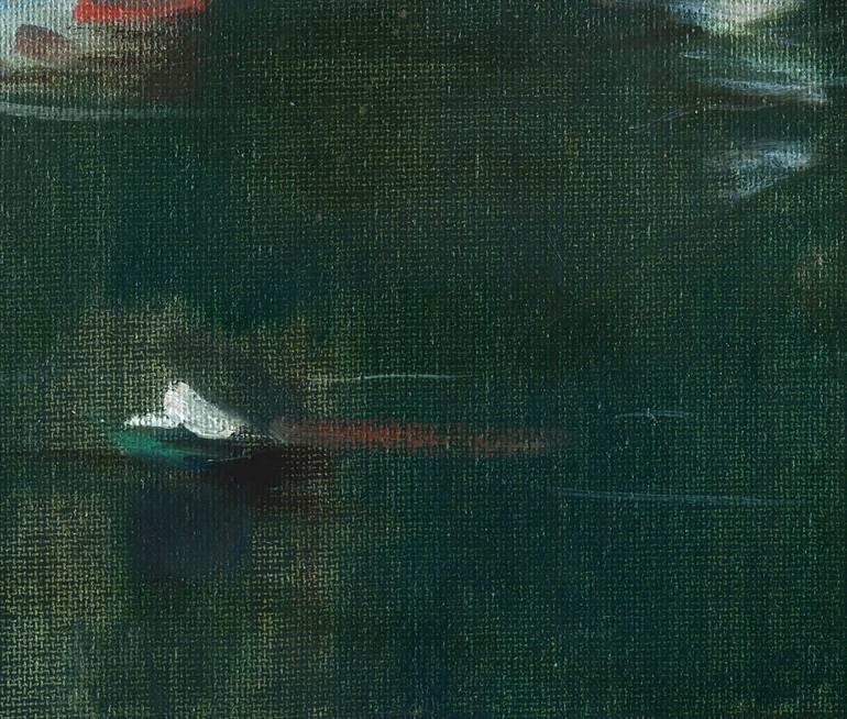 Original Boat Painting by Bo Kravchenko