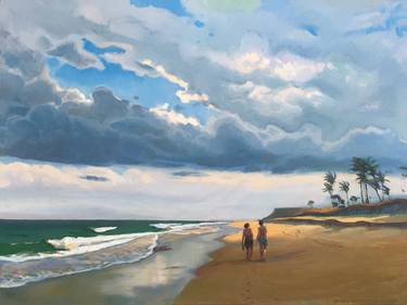 Print of Expressionism Beach Paintings by Bo Kravchenko