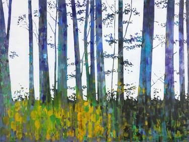 Print of Abstract Tree Paintings by Bo Kravchenko