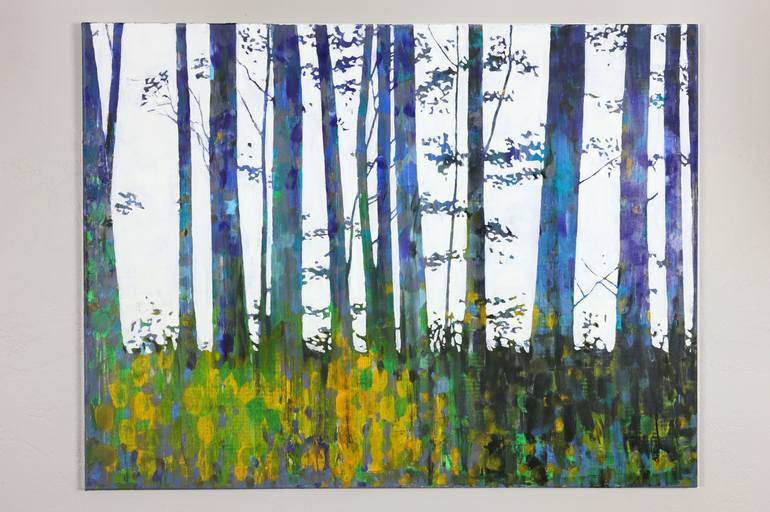 Original Abstract Landscape Painting by Bo Kravchenko