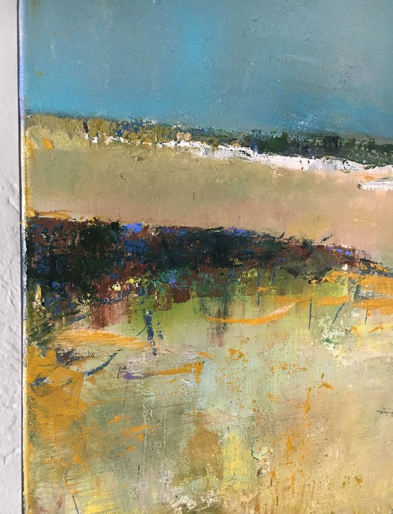 Original Abstract Beach Painting by Bo Kravchenko