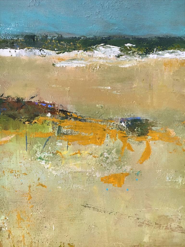 Original Abstract Beach Painting by Bo Kravchenko