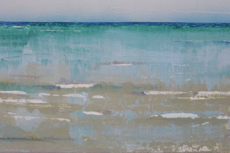 Original Abstract Beach Painting by Bo Kravchenko