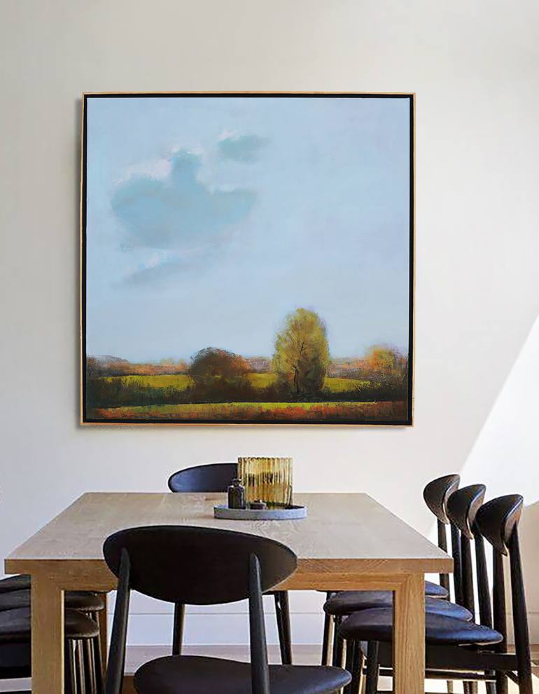 Original Abstract Landscape Painting by Bo Kravchenko