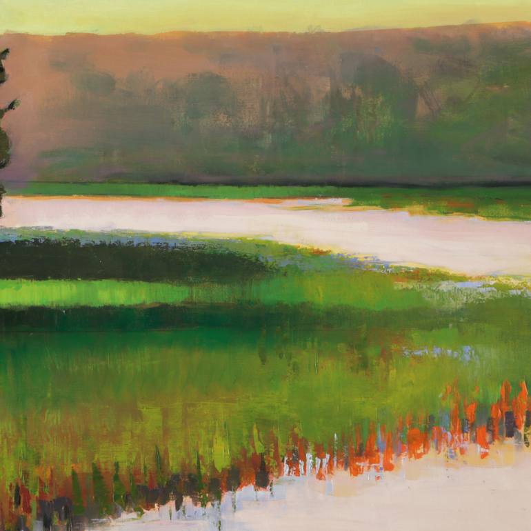 Original Impressionism Landscape Painting by Bo Kravchenko