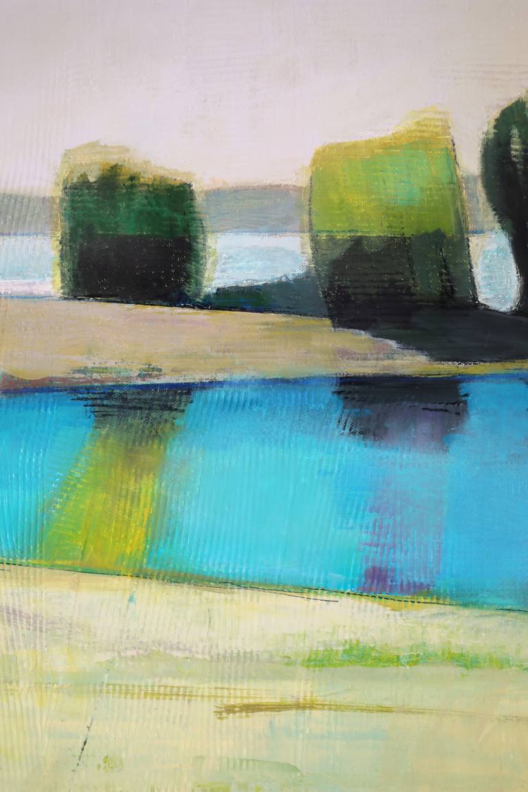 Original Abstract Landscape Painting by Bo Kravchenko