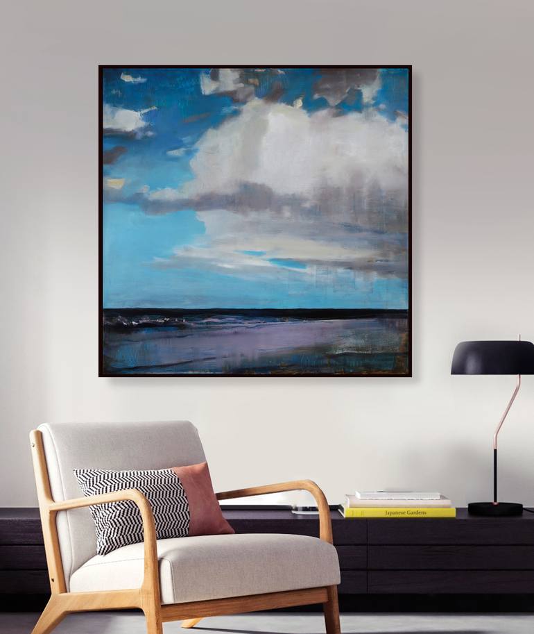 Original Abstract Seascape Painting by Bo Kravchenko