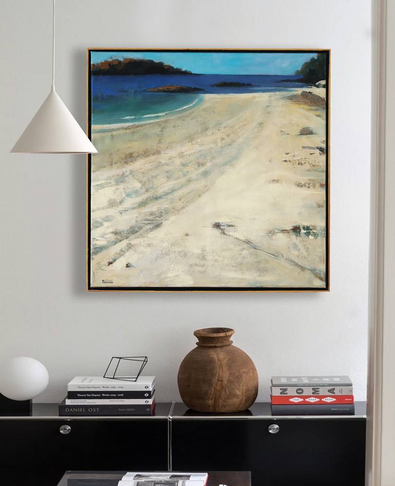 Original Abstract Seascape Painting by Bo Kravchenko