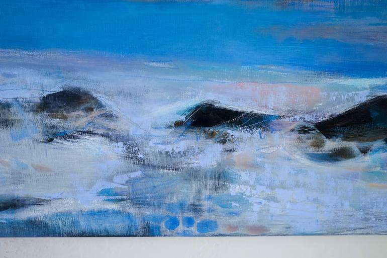 Original Abstract Seascape Painting by Bo Kravchenko