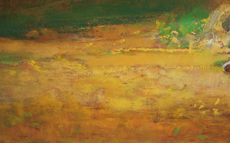 Original Abstract Landscape Painting by Bo Kravchenko