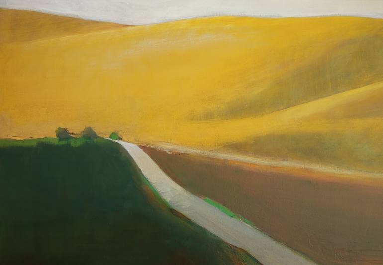 Original Abstract Landscape Painting by Bo Kravchenko