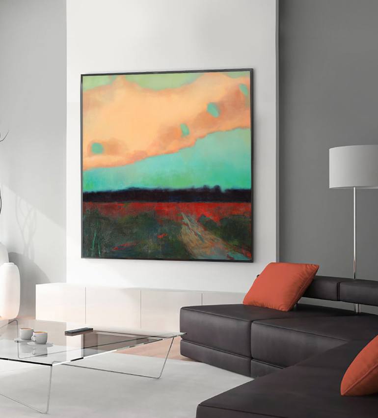 Original Abstract Landscape Painting by Bo Kravchenko