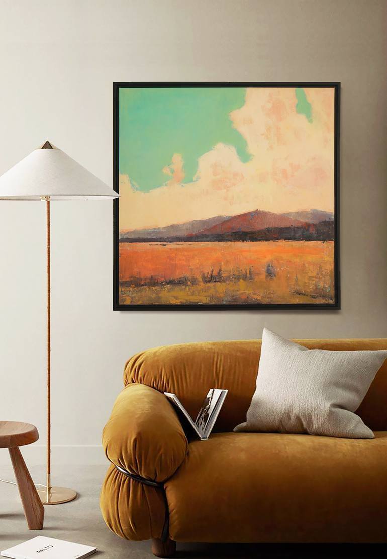 Original Abstract Landscape Painting by Bo Kravchenko