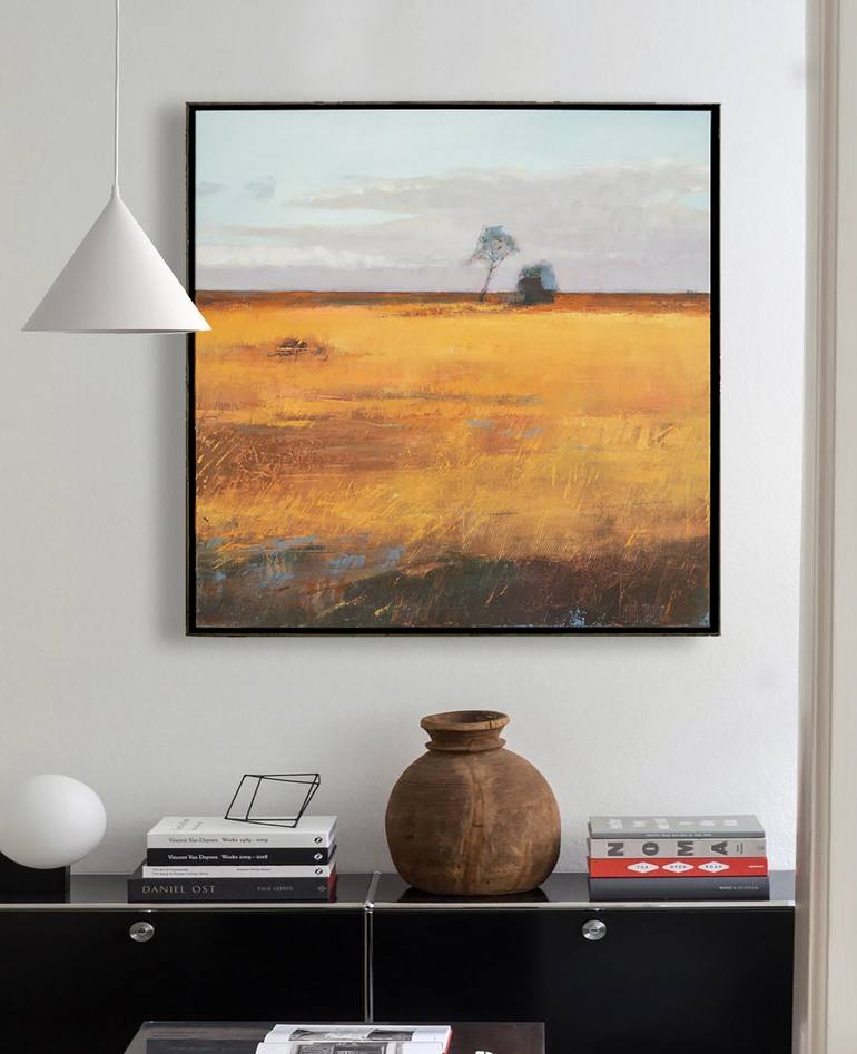 Original Abstract Landscape Painting by Bo Kravchenko